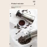 Electric Coffee Grinder - Adjustable Stainless Steel Blade Grinder for Coffee Beans V1263-JX-4416