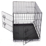 42' Portable Foldable Dog Cat Rabbit Collapsible Crate Pet Rabbit Cage with Cover Blue V278-CR42-W-COVER-BLUE