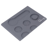 Coffee Tampers Mat Portable PVC Polished Back Antiskid Coffee Tamping Pad for Bar Cafe Home Grey V1294-YM0626-3118220323012