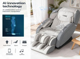 Livemor 4D Massage Chair Recliner - Full Body SL-Track Zero Gravity with AI Body Scan, Deep Tissue MASCHR-4D-1AIR-GRBG