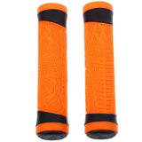 2-Pack Orange Silicone Handlebar Covers for Road & Mountain Bikes, Skid-Resistant Grips, Bike V1192-AZ-W-27765