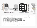 Mechanical Keyless Entry Door, 14 Key Mechanical Door with Keys, Mechanical Keypad Door V952-JXMMSQRSSZMM4OC12V0