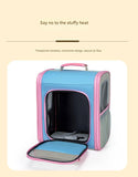 Breathable Pet Carrier Backpack - Large Capacity, Multiple Windows, Oxford Cloth V888-ELOSUNG35419
