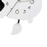 Acrylic Wall Clock Cartoon Cow Shape Silent Movement Decorative Swinging Clock for Kitchen Living V1294-YM0901-3115240042311