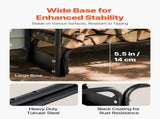 Firewood Rack with Waterproof Cover, 383 x 36 x 117 cm Outdoor Firewood Holder, 660lb Weight V952-DCJPSYGNJB152FGMBV0