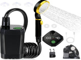 Portable Outdoor Shower Self-Priming Shower Rechargeable Shower Pump Camping - Green - Size 6000amh V1102-132-99912-GRN-6000AMH