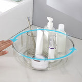 Round Makeup Organizer Countertop Rotating Clear Nordic Style Cosmetic Storage Box V1294-YM0901-3117240232711