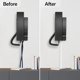 TV Cord Hider Flexible Wall Cord Cover Low Profile Silicone Cable Raceway Self Adhesive Cut to V1258-DP02-WO-978