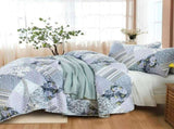 Radiant Summer Breeze patchwork 3 Pc Bedspread & Pillow Cover Set V745-AC090592Q13U
