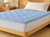 Giselle Bedding Pillowtop Mattress Topper 5cm Reversible Cooling & Soft Coral Fleece Pad for Back TOPPER-DS-KS