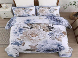 Blue Floral Royale Bedspread Coverlet 3 Piece Set V745-AC080774Q13U