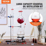 Essential Oil Distillation, 2000ml Distillation Apparatus, 3.3 Boro Lab Glassware Distillation V952-JYTQBLZZJPDJMWNR6V3