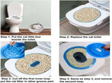 Cat Toilet Training Kit, Universal Reusable Cat Toilet Trainer, Cat Toilet Training System, Train V1192-AZ-W-12063