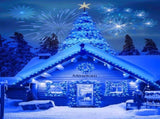 Solar String Lights Outdoor, 2 Pack LED Solar Outdoor Lights Solar Fairy Lights with 8 Lighting V1107-124-87116-BLU4