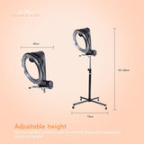 New Standing Hair Dryer Accelerator Colour 360 Rotating Halo Rolling Salon Equipment V201-FUN1100WH8AU