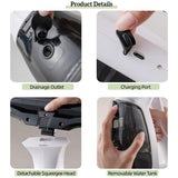 Cordless Electric Window Vacuum Cleaner High-Powered Professional Handheld Window Cleaner, V1232-CHXCQ-001