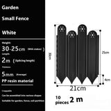 Garden Edging Garden fences,Lawn Garden Fence Edgings 9"X 11" Garden Edging Plastic Landscape Edging V1366-AZ2-W-11380