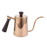 700ml Coffee Kettle 304 Stainless Steel Gooseneck Spout Coffee Drip Pot with Wooden HandleLong V1294-YM0721-3118210016411