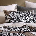 Logan and Mason 250TC Hinton Brown Cotton Sateen Quilt Cover Set Queen V442-LED-QUILTCS-HINTON-BROWN-QS