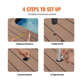 Pool Handrail 46 x 37 inch Stainless Steel for Indoor/Outdoor V952-BXGYCFSYM4632HFCOV0