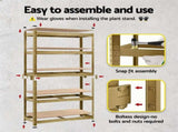 Giantz Garage Shelving 1.6X0.8m Warehouse Shelves Storage Rack Pallet Racking Yellow WR-E-8X16-YL
