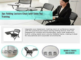 3pc Folding Lecture Chair with Table Top Training V63-955221