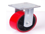 4x 5 inch Industrial 2000KG Swivel Brake Locking Caster Castor Wheels Casters 2x swivel 2x fixed V324-4X-5IN-RD-WHEEL