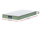 Giselle 25cm Memory Foam Mattress Dual Layer Zipper Cover Cool Charcoal Foam Mattresses Single FOAM-C-MFM-LEAF-H025-S