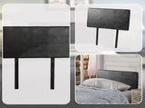 PU Leather Single Bed Headboard Bedhead - Black V63-768065