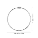 Binding Book Rings Metal Silver 16Pcs V1366-AZ2-W-21576