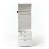 Artiss Wardrobe Cabinet Bedroom Clothes Storage Organiser Cupboard 3 Drawers Shelf Hanging Rod FUR-V-WR02-WH-AB