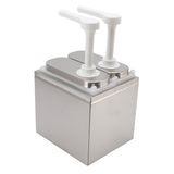 Sauce Dispenser Plastic and Stainless Steel Condiment Pump Station Sauce Dispenser For Kitchen Home V1294-YM0717-3118220188811