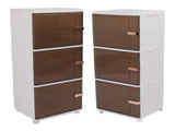 Collapsible Storage Bins Large Capacity Movable Dustproof Stackable Closet Organizer Bins with V1294-YM0901-3116230015813