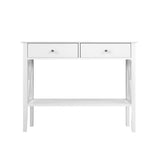 Artiss Console Table 2 Drawers 100CM White Chole FURNI-P-HS-2D100-WH