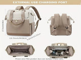 brown Korean-style Fashion Compact Backpack, Multi-functional & Large Capacity, Lightweight & Easy V1232-HXJZBB005