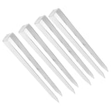 4 Pcs U Shaped Stakes Heavy Duty Stainless Steel Ground Pegs U Shape Rose Arch Ground Anchors for V1294-YM0901-3111240228111