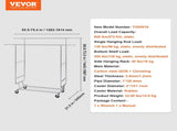 Heavy Duty Clothes Rack, Double Hanging Rod Clothing Garment Rack for Hanging Clothes, Adjustable V952-JYKCYJ4858221BPVDV0