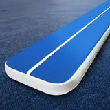5m x 1m Inflatable Air Track Mat 20cm Thick Gymnastic Tumbling Blue And White ATM-5-1-02M-BL
