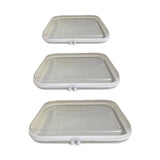 3pcs Zippered Hard Pouch Clear Hard Pouch Container Storage Box for Clothes Toys Cosmetics V1294-YM0901-3117240265711