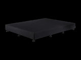 Palermo Queen Ensemble Bed Base Midnight Black Linen Fabric V63-823181
