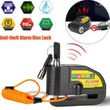 Motorcycle Alarm Disc Lock Brake Handlebar Throttle Grip Lock Bike Security V201-HBZ1110BL8AU