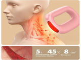 Portable Heated Fascia Ring Massager with 5-Speed Vibration & USB-C Charging Deep Tissue Muscle V1107-CS-ZDAMQ
