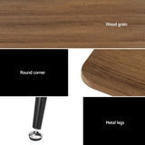 Artiss Dining Table 4 Seater Kitchen Cafe Wooden Table Rectangular 120CM MO-DIN-TAB-02-WD-AB