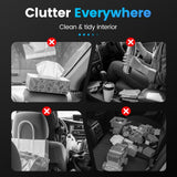 Car Backseat Organizer 3-in-1 Multifunctional Car Back Seat Storage with Drink Cup Holder Tissue V1258-DP02-F-415