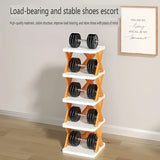 6-Tier Foldable White/Orange Shoe Rack, space-saving vertical design for entry halls, living rooms, V1106-KZDXJ003
