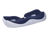 Seating Cushion Soft Comfortable Breathable Buckle Curved Chair Cushion for Office Working Dark Blue V1294-YM0703-3117230047612