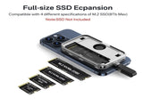 ACASIS EC1401 SSD 6-in-1 USB-C Docking Hub 10Gbps HDMI 4K 60Hz, USB-A, USB-C, PD, SD/TF Magnetic V28-ELEACAEC1401