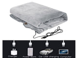 Heated Throw Blanket Electric Heating Blanket Portable Warm Fleece Wearable Blanket Heated Shawl Lap V1369-AZ3-W-05447