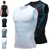 Compression Shirt Men, Compression Tank Top Men, Quick-Drying Wicking Breathable Sleeveless Shirts, V1366-AZ2-W-11618