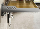 Wall Mount Kitchen Shelf Carbon Steel Punch Free Multifunctional Floating Shelf Hanging Spice Rack V1294-YM0710-3118230367111